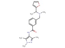 3-{[[1-(2-furyl)ethyl](methyl)amino]methyl}-N-(1,3,5-trimethyl-1H-pyrazol-4-yl)benzamide
