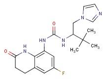 N-(6-fluoro-2-oxo-1,2,3,4-tetrahydroquinolin-8-yl)-N'-[1-(1H-imidazol-1-ylmethyl)-2,2-dimethylpropyl]urea