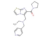 N-(4-pyridinylmethyl)-N-{[6-(1-pyrrolidinylcarbonyl)imidazo[2,1-b][1,3]thiazol-5-yl]methyl}ethanamine