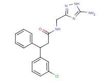 N-[(5-amino-1H-1,2,4-triazol-3-yl)methyl]-3-(3-chlorophenyl)-3-phenylpropanamide