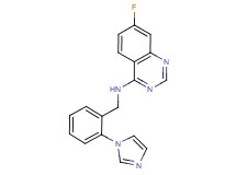 7-fluoro-N-[2-(1H-imidazol-1-yl)benzyl]quinazolin-4-amine