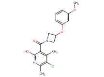 5-chloro-3-{[3-(3-methoxyphenoxy)-1-azetidinyl]carbonyl}-4,6-dimethyl-2-pyridinol