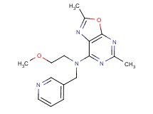 N-(2-methoxyethyl)-2,5-dimethyl-N-(pyridin-3-ylmethyl)[1,3]oxazolo[5,4-d]pyrimidin-7-amine