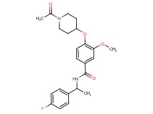 4-[(1-acetyl-4-piperidinyl)oxy]-N-[1-(4-fluorophenyl)ethyl]-3-methoxybenzamide