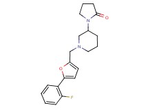 1-(1-{[5-(2-fluorophenyl)-2-furyl]methyl}piperidin-3-yl)pyrrolidin-2-one