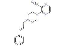 3-{4-[(2E)-3-phenylprop-2-en-1-yl]piperazin-1-yl}pyrazine-2-carbonitrile
