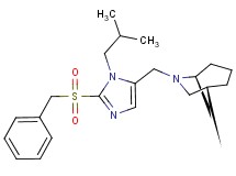 (1R*,5S*)-6-{[2-(benzylsulfonyl)-1-isobutyl-1H-imidazol-5-yl]methyl}-6-azabicyclo[3.2.1]octane
