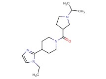 4-(1-ethyl-1H-imidazol-2-yl)-1-[(1-isopropylpyrrolidin-3-yl)carbonyl]piperidine