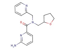 6-amino-N-(pyridin-2-ylmethyl)-N-(tetrahydrofuran-2-ylmethyl)pyridine-2-carboxamide