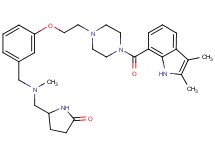 5-{[[3-(2-{4-[(2,3-dimethyl-1H-indol-7-yl)carbonyl]-1-piperazinyl}ethoxy)benzyl](methyl)amino]methyl}-2-pyrrolidinone