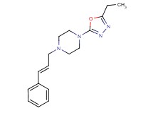 1-(5-ethyl-1,3,4-oxadiazol-2-yl)-4-[(2E)-3-phenylprop-2-en-1-yl]piperazine