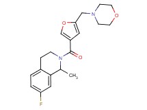 7-fluoro-1-methyl-2-[5-(morpholin-4-ylmethyl)-3-furoyl]-1,2,3,4-tetrahydroisoquinoline
