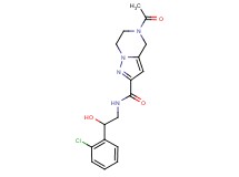 5-acetyl-N-[2-(2-chlorophenyl)-2-hydroxyethyl]-4,5,6,7-tetrahydropyrazolo[1,5-a]pyrazine-2-carboxamide