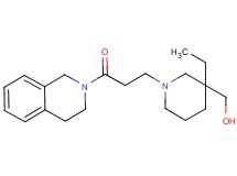 {1-[3-(3,4-dihydro-2(1H)-isoquinolinyl)-3-oxopropyl]-3-ethyl-3-piperidinyl}methanol