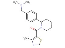 N,N-dimethyl-1-(4-{1-[(4-methyl-1,3-thiazol-5-yl)carbonyl]-2-piperidinyl}phenyl)methanamine