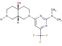 (4aS*,8aS*)-2-[2-(dimethylamino)-6-(trifluoromethyl)-4-pyrimidinyl]octahydro-2,7-naphthyridin-4a(2H)-ol