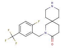 2-[2-fluoro-5-(trifluoromethyl)benzyl]-2,9-diazaspiro[5.5]undecan-3-one hydrochloride