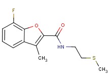 7-fluoro-3-methyl-N-[2-(methylthio)ethyl]-1-benzofuran-2-carboxamide
