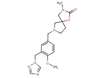 7-[4-methoxy-3-(1H-1,2,4-triazol-1-ylmethyl)benzyl]-3-methyl-1-oxa-3,7-diazaspiro[4.4]nonan-2-one