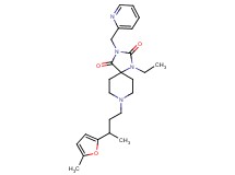 1-ethyl-8-[3-(5-methyl-2-furyl)butyl]-3-(2-pyridinylmethyl)-1,3,8-triazaspiro[4.5]decane-2,4-dione