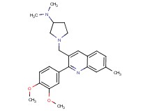 1-{[2-(3,4-dimethoxyphenyl)-7-methyl-3-quinolinyl]methyl}-N,N-dimethyl-3-pyrrolidinamine