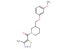3-[(3-methoxyphenoxy)methyl]-1-[(4-methyl-1,2,3-thiadiazol-5-yl)carbonyl]piperidine