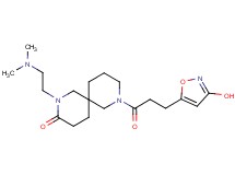 2-[2-(dimethylamino)ethyl]-8-[3-(3-hydroxy-5-isoxazolyl)propanoyl]-2,8-diazaspiro[5.5]undecan-3-one