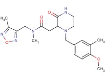 2-[1-(4-methoxy-3-methylbenzyl)-3-oxo-2-piperazinyl]-N-methyl-N-[(4-methyl-1,2,5-oxadiazol-3-yl)methyl]acetamide