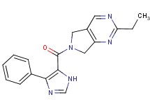 2-ethyl-6-[(4-phenyl-1H-imidazol-5-yl)carbonyl]-6,7-dihydro-5H-pyrrolo[3,4-d]pyrimidine