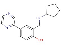 2-[(cyclopentylamino)methyl]-4-(2-pyrazinyl)phenol