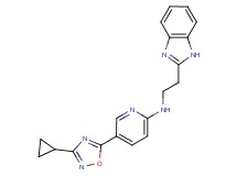 N-[2-(1H-benzimidazol-2-yl)ethyl]-5-(3-cyclopropyl-1,2,4-oxadiazol-5-yl)pyridin-2-amine