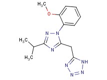5-{[3-isopropyl-1-(2-methoxyphenyl)-1H-1,2,4-triazol-5-yl]methyl}-1H-tetrazole