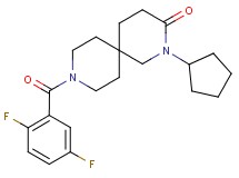 2-cyclopentyl-9-(2,5-difluorobenzoyl)-2,9-diazaspiro[5.5]undecan-3-one
