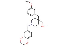 [1-(2,3-dihydro-1,4-benzodioxin-6-ylmethyl)-4-(3-methoxybenzyl)-4-piperidinyl]methanol