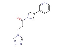 3-{1-[3-(4H-1,2,4-triazol-4-yl)propanoyl]-3-azetidinyl}pyridine