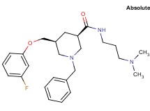 (3R,5S)-1-benzyl-N-[3-(dimethylamino)propyl]-5-[(3-fluorophenoxy)methyl]-3-piperidinecarboxamide