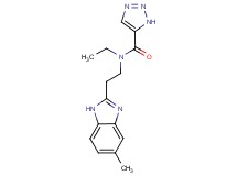 N-ethyl-N-[2-(5-methyl-1H-benzimidazol-2-yl)ethyl]-1H-1,2,3-triazole-5-carboxamide