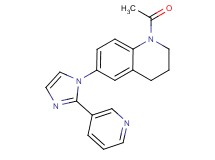 1-acetyl-6-(2-pyridin-3-yl-1H-imidazol-1-yl)-1,2,3,4-tetrahydroquinoline
