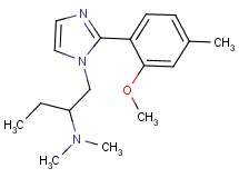(1-{[2-(2-methoxy-4-methylphenyl)-1H-imidazol-1-yl]methyl}propyl)dimethylamine