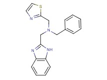 (1H-benzimidazol-2-ylmethyl)benzyl(1,3-thiazol-2-ylmethyl)amine