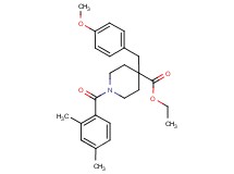 ethyl 1-(2,4-dimethylbenzoyl)-4-(4-methoxybenzyl)-4-piperidinecarboxylate
