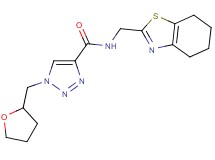 N-(4,5,6,7-tetrahydro-1,3-benzothiazol-2-ylmethyl)-1-(tetrahydro-2-furanylmethyl)-1H-1,2,3-triazole-4-carboxamide