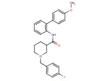 1-(4-fluorobenzyl)-N-(4'-methoxy-2-biphenylyl)-3-piperidinecarboxamide