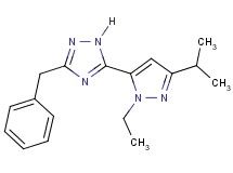 3-benzyl-5-(1-ethyl-3-isopropyl-1H-pyrazol-5-yl)-1H-1,2,4-triazole