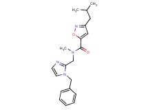 N-[(1-benzyl-1H-imidazol-2-yl)methyl]-3-isobutyl-N-methyl-5-isoxazolecarboxamide