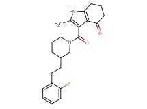 3-({3-[2-(2-fluorophenyl)ethyl]-1-piperidinyl}carbonyl)-2-methyl-1,5,6,7-tetrahydro-4H-indol-4-one