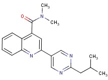 2-(2-isobutylpyrimidin-5-yl)-N,N-dimethylquinoline-4-carboxamide