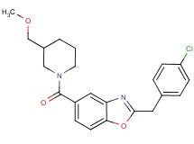 2-(4-chlorobenzyl)-5-{[3-(methoxymethyl)-1-piperidinyl]carbonyl}-1,3-benzoxazole