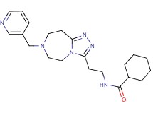 N-{2-[7-(3-pyridinylmethyl)-6,7,8,9-tetrahydro-5H-[1,2,4]triazolo[4,3-d][1,4]diazepin-3-yl]ethyl}cyclohexanecarboxamide