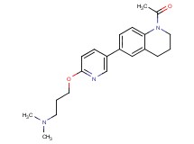 (3-{[5-(1-acetyl-1,2,3,4-tetrahydroquinolin-6-yl)pyridin-2-yl]oxy}propyl)dimethylamine